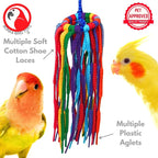 Bonka Bird Toys 51214 Small Aglet Heaven Cotton Shoelace Toy - Image 3