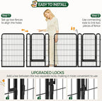 Yaheetech Dog Playpen Outdoor, 40 inch 6 Panels Dog Pen Indoor Heavy Duty Puppy - Image 6