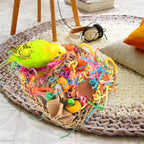 KATUMO Conure Toys, Bird Grass Mat Parakeet Shredder Hanging Toy Cockatiel - Image 7