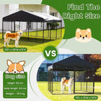 Outdoor Dog Kennel Steel for Medium/Small Dogs Anti-Rust Coating Cage - Image 3