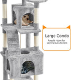 Yaheetech XL Cat Tree, 72in Multi-Level Cat Tower - Image 5