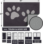 Buganda Dog Door Mat for Muddy Paws, Absorbent Dirt Trapper Washable Indoor - Image 2