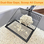 Cat Litter Scoop with Extendable Long Handle, 22.2"-42.5" No Bending Back Metal - Image 4