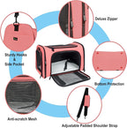 Soft Sided Carrier for Small Medium Cats Dogs, Removable Pad Collapsible Travel - Image 3
