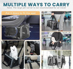 19 x 12 x 12 Large Cat Car Carrier – Roomy Escape-Proof Cat Car Seat - Image 3