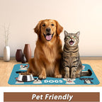 Cute Dog Cat Food Mat, Absorbent Pet Feeding Mat - Image 6