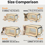 Beatrice Home Fashions Portable, Collapsible, Pop Up Kennel Travel Cat and Dog - Image 3