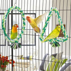 Wontee Bird Swing Bird Rope Perch Parrot Climbing Stand - Image 6