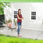 Decorative Garden Fence 24in x20ft, 10 Pack No Dig Fence Animal Barrier - Image 5