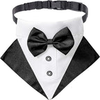 ADOGGYGO Formal Dog Tuxedo Wedding Pet Bandana Collar by ADOGGYGO