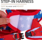 PUPTECK Adjustable Dog Harness Collar and Leash Set Step in No Pull Pet Harness - Image 3