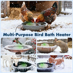 Outdoors 100W Bird Bath Heater for Winter, Birdbath Deicer Pond De-icer - Image 6