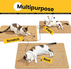 Cat Scratcher Mat, Sisal Cat Scratch Pad Rug, Wall Scratchers - Image 4
