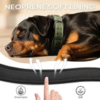 PetiFine Dog Collar for Large Dogs, Neoprene Padded and Adjustable, Reflective - Image 4