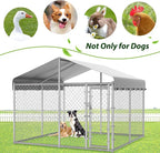 HITTITE Extra Large Outdoor Dog Kennel, Galvanized Chain Link Dog Runs - Image 6