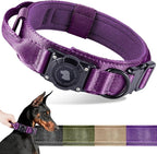 2025 Upgrade Waterproof AirTag Dog Collar, Military Tactical Dog Collar by ODOKELE