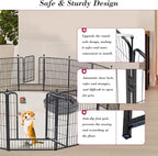 Dog Playpen 32 inch 16 Panels Indoor Outdoor Dog Pen - Image 5