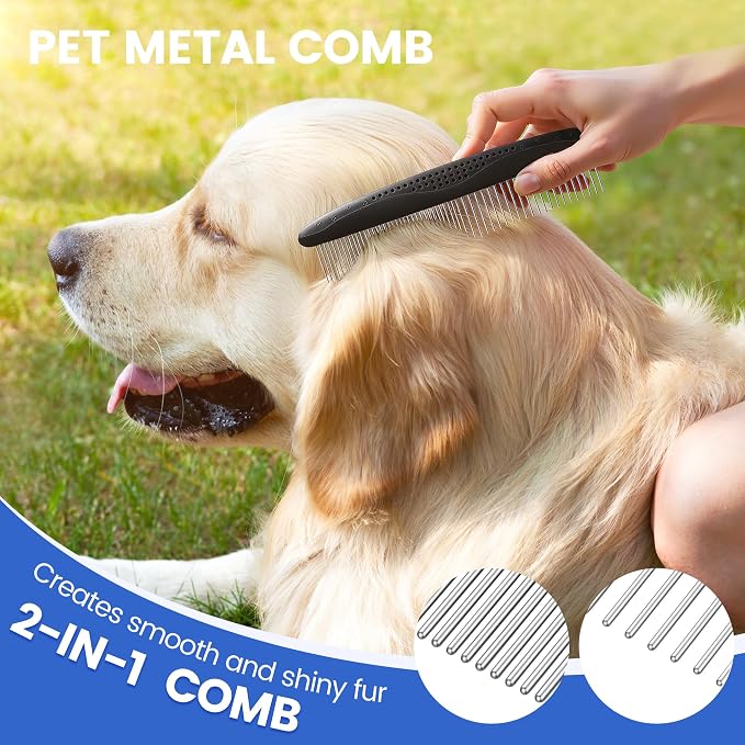 Double-Sided Pet Grooming Rake - Image 3