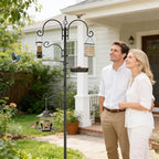 ERYTLLY Bird Feeding Station Kit Bird Feeder Pole Wild Bird Feeder Hanging Kit - Image 2