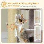 Large Cat Tree with Reinforced Scratching Posts - Image 3