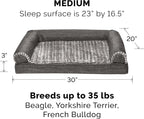 Furhaven Orthopedic Dog Bed for Medium/Small Dogs w/ Removable Bolsters & - Image 2