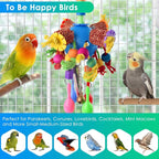 KATUMO Parrot Toys, Parakeet Foraging Shredder Hanging Toys Bird Ball Treats - Image 7