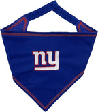 NFL New York Giants TIE Bandana, Small/Medium. Dog Bandana Scarf Bib by PETSFIRST