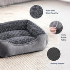 JOEJOY Rectangle Dog Bed for Large Medium Small Dogs - Image 3