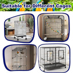 Universal Bird Cage Seed Catcher Net, Stretchy Band Skirts Bird Cage Net - Image 7