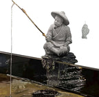 LIYAOLI Mini Fisherman Statue for Aquarium Decor by LIYAOLI