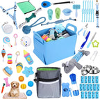 65 Pcs Puppy Supplies Starter Kit Small Dog Essentials Includes Dog Leash by PullCrease