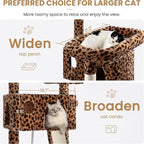 SHA CERLIN 65in Larger Cat Tree Tower Condo - Image 3