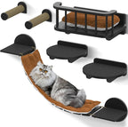 FURRY VIBES Cat Wall Shelves & Perches – 7-in-1 Cat Wall Furniture Set - Image 7