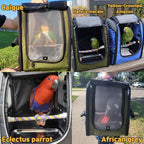 Birds Day Bird Carrier Backpack-Parrot Travel Cage - Image 7