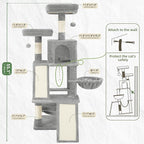 Multi-Level Cat Tree for Indoor Cats, Cat Tower - Image 7