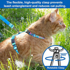 Cat Harness and Leash Set with Matching Collar – Escape Proof Harness - Image 2
