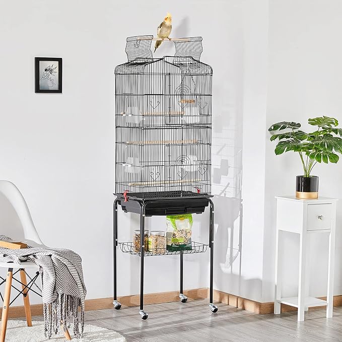 Yaheetech 64-inch Play Open Top Medium Small Bird Cage - Image 2