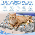 VitalCozy 2 Pack Self Warming Cat Mat Self Heating Pad Bed Reversible Machine - Image 3