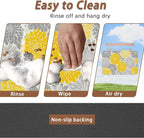 Dahlia Dog Cat Food Mat, Non-Slip Water Bowl Placemat, Indoor Pet Accessories - Image 4