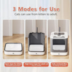 Upgraded Fully Enclosed Cat Litter Box - Image 4