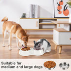 Double Dog Bowls Set – Non-Slip Pet Food & Water Dishes - Image 3