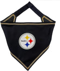 Pets First NFL Pittsburgh Steelers TIE Bandana, Small/Medium. Dog Bandana Scarf by PETSFIRST