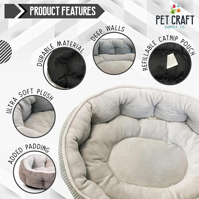 Pet Craft Supply Cat Bed for Indoor Cats - Image 5