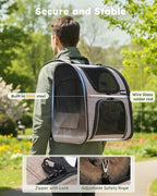 Pecute Cat Backpack Carrier Expandable, Pet Backpack - Image 5