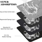 Dog Food Mats for Floors Absorbent, Pet Cat Food Mat - Image 3