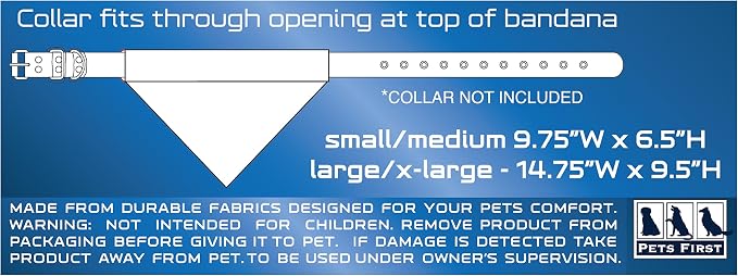 Pets First Collegiate Pet Accessories, Reversible Bandana, Duke Blue Devils - Image 4