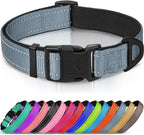Joytale Reflective Dog Collar, Soft Neoprene Padded, Metal D-Ring, Nylon Pet by Joytale