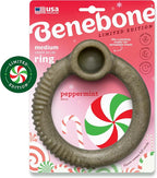 Benebone Peppermint Ring – Limited Edition Holiday Flavor, Durable Chew Toy by Benebone