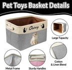 Personalized Dog Toy Storage Basket Custom Dog Name Photo Cat Pet's Gift - Image 4