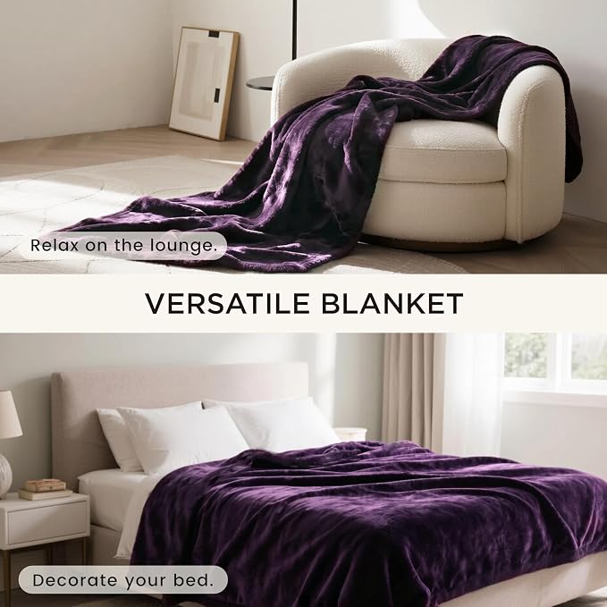 gogobunny Waterproof Bed Blanket, Reversible Sherpa Fleece Throw Blanket - Image 8